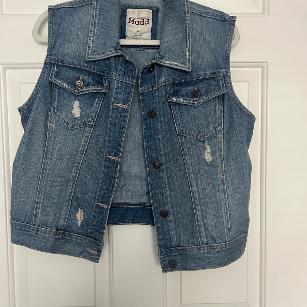 Mudd Blue Denim Vest